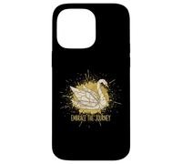 Embrace The Journey Kintsugi Origami Swan Japonais réparé Coque pour iPhone 14 Pro Max