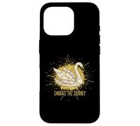 Embrace The Journey Kintsugi Origami Swan Japonais réparé Coque pour iPhone 16 Pro
