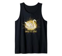 Embrace The Journey Kintsugi Origami Swan Japonais réparé Débardeur