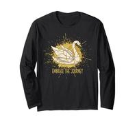 Embrace The Journey Kintsugi Origami Swan Japonais réparé Manche Longue