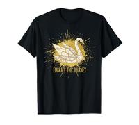Embrace The Journey Kintsugi Origami Swan Japonais réparé T-Shirt