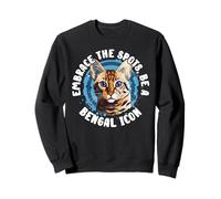 Embrace The Spots Be A Bengal Icon Cat Lover Owner Sweatshirt