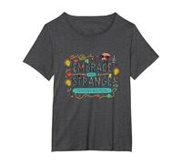 Embrace The Strange : Teacher Edition Insolite Inspiration T-Shirt, Femme Grandes Tailles, Chiné Foncé, 5X