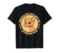 Embrace The Wild Join The Abyssinian Pride Cat Lover Owner T-Shirt Graphique avec Valeur