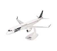 Herpa Avion miniature Embraer E195 LOT SP-LND – Snap-Fit 1:100, plastique, avec socle