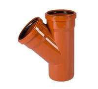 Embranchement PVC 125 mm Coude 45° pour Assainissement