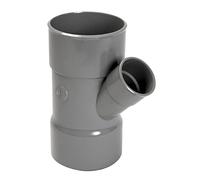 embranchement simple pvc - femelle / femelle - 45 degrés - diamètre 50 / 40 mm - nicoll bj244