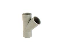 embranchement simple pvc - mâle / femelle - 45 degrés - diamètre 110/100mm - nicoll bv24