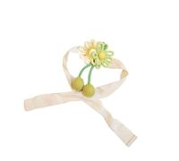 Embrasse de rideau à motif floral de dessin animé avec styles colorés pour chambre d'enfant et emballage cadeau corde de rideau