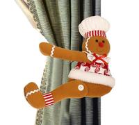 Embrasse de rideau de Noël, pince à cravate pour rideaux | Pinces à cravate pour rideaux de poupée de Noël de dessin animé | Embrasses décoratives, embrasses de rideaux, embrasses de rideaux pour inte