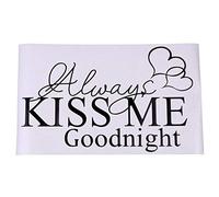 Embrasse moi Bonne Nuit Autocollant Mural Amovible Bricolage Art Autocollant Culture Maison M - 41,5 x 26 cm Robuste et Rentable Durabilité