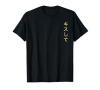 Embrasse-Moi. Écrit avec des caractères Japonais. T-Shirt Graphique avec Valeur