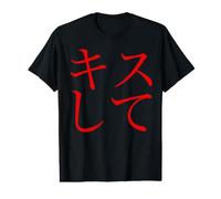 Embrasse-Moi. Écrit avec des caractères Japonais. T-Shirt Graphique avec Valeur