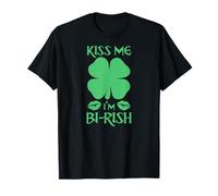 Embrasse-Moi, Je suis Bi-Rish Birish Irish Irish Bisexual Pride Sharmcok T-Shirt