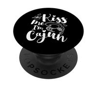 Embrasse-Moi, Je suis Cajun Costume fête drôle de Mardi PopSockets PopGrip Adhésif