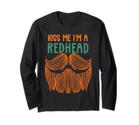 Embrasse-Moi, Je suis Une rousse, Cheveux Roux, Barbe rousse Manche Longue