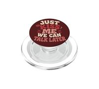 Embrasse-Moi pour Parler Plus Tard d'une Romance Coquette PopSockets PopGrip pour MagSafe