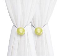 Embrasse pour Rideaux Boucle De Rideau Magnétique Décorative Œil De Chat en Résine Embrasse De Rideau Imperméable Et Antirouille pour Salle De Bain Salon Et Chambre À Coucher Vert