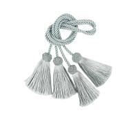 Embrasse pour Rideaux,Embrasse Rideau 1 Paire d'embrasses de Rideaux à Pompons, Accessoires Chambre, Support Boucle Rideau, Corde, Franges, Bandage, décoration la Maison(Light Blue)