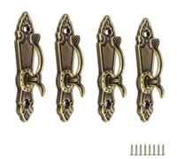 Embrasse Rideau, 4 Pièce Crochet pour Rideaux Alliage Zinc, Rétro Accroche Rideau avec Vis, pour Rideaux Muraux, Rideaux de Fenêtre, Serviette, Sac 0XBIT