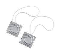 Embrasse Rideau Attache De Rideau À Boucle Magnétique Carrée De Style Nordique Moderne Et Luxueux Boucle De Rideau Magnétique Solide De 45 Cm Adaptée Au Salon Et À La Chambre À Coucher Gris Clair