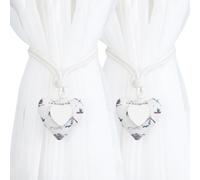 Embrasse Rideau Attache De Rideau en Coton avec Pendentif Boucle Magnétique Fixation De Rideau sans Perforation Convient pour Chambre d'enfant Café Gouvernail