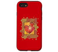 Embrasser Couple Embrasser Et Former Un Vecteur De Coeur Coque pour iPhone SE (2020) / 7/8