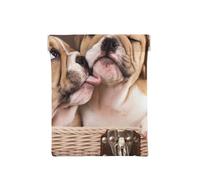 Embrasser des Chiots Bouledogue Anglais, Sac de Rangement pour Femmes, Portefeuille supérieur à Presser, Petit Porte-Monnaie, Pochette de Changement