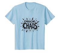 Embrasser Le Chaos : Une déclaration audacieuse et audacieuse pour Les Rebelles T-Shirt, Enfant, Bleu Céleste, 2 Ans