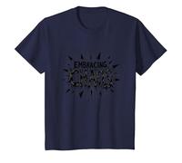Embrasser Le Chaos : Une déclaration audacieuse et audacieuse pour Les Rebelles T-Shirt, Enfant, Bleu Marine, 10 Ans