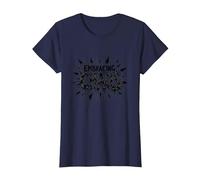 Embrasser Le Chaos : Une déclaration audacieuse et audacieuse pour Les Rebelles T-Shirt, Femme, Bleu Marine, XS