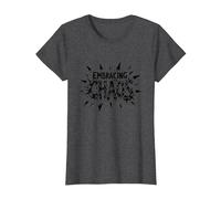 Embrasser Le Chaos : Une déclaration audacieuse et audacieuse pour Les Rebelles T-Shirt, Femme, Chiné Foncé, 3XL