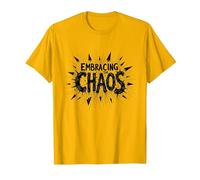 Embrasser Le Chaos : Une déclaration audacieuse et audacieuse pour Les Rebelles T-Shirt, Homme, Doré Vif, S