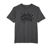 Embrasser Le Chaos : Une déclaration audacieuse et audacieuse pour Les Rebelles T-Shirt, Homme Grandes Tailles, Chiné Foncé, 5X Tall