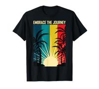 Embrasser le Voyage Palmiers Plage Détente Plaisir Souvenir T-Shirt