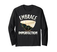Embrasser l'imperfection de la poterie Japonaise Kintsugi Art Manche Longue