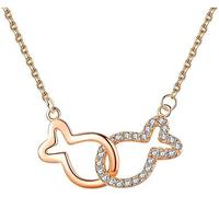 Embrasser poisson collier femme coréen clavicule chaîne Simple à la mode reste de votre vie a vous étudiant lumière luxe cadeauConception professionnelle