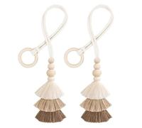 Embrasses À Pampilles Pour Rideaux - Attaches Douces Pour Rideaux Décoratifs Réglables, 2 Pièces Pour De Fenêtre | Boucle De Corde Tressée Pour Chambre À Coucher Et Salon, Attache À Frange, Ac