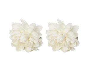 Embrasses a Rideaux a Motif de Lotus,2 Pièces,Boucles de Fixation en Polyester a Motif Floral Artificiel pour Maison,Chambre et Le Bureau