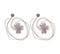 Embrasses de rideaux avec boucle en résine sculptée, attaches solides, corde de liaison pour salon, bureau, café, accessoires de décoration d'intérieur, ensemble de 2 pièces 6,8 x