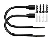 Embrasses de Rideaux Embrasse à Rideau U Design Crochet Embrasse Rideaux Métal Curtain Tie Back Holdbacks Embrasses à Rideaux 2 Pièces (Le noir )