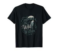 Embrassez la nature dans le graphisme Wolf Howl Moon T-Shirt