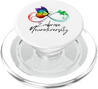 Embrassez la neurodiversité Rainbow Infinity Butterfly Autism ASD PopSockets PopGrip pour MagSafe