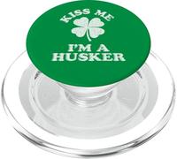 Embrassez-Moi, Je suis Un Husker ~ Demonym Nebraska Nebraskan PopSockets PopGrip pour MagSafe