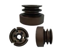 Embrayage à Courroie Double rainure, Type A ou B, adapté au Moteur gaz 168F 170F GX200 avec Sortie d'arbre de 20mm, utilisé for Le Coupe-Pompe Eau(A Type)