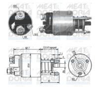 Embrayage à roue libre, démarreur MEAT & DORIA 46005
