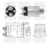 Embrayage à roue libre, démarreur MEAT & DORIA 46167