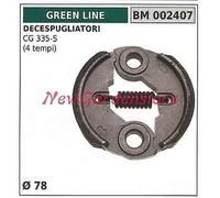 Embrayage Complète Vert Line Moteur Débroussailleuse CG 335-S 4 Fois Ø 78 002407