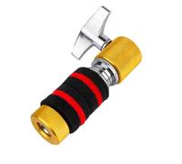 Embrayage de cymbale Hi-Hat pour batterie de jazz - Poteau de montage en métal avec design antirouille et résistant à l'usure, compatible avec les pièces de percussion et les ânes (jaune)