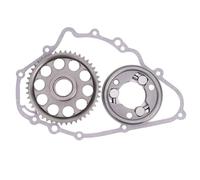 Embrayage de démarreur de Moto dans Un Ensemble de Volant à roulement à palier avec Joint Compatible avec 5 ER500 454LTD EN450A EX500A EX500D EN500(1 Set)
